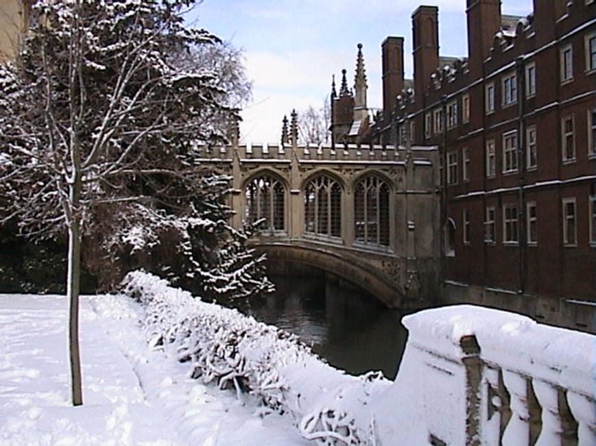 Bridge of Sighs in Winter