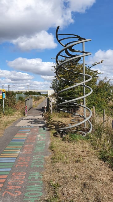 DNA sculpture.