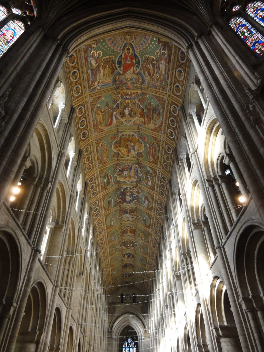 The painted nave ceiling The painted nave ceiling