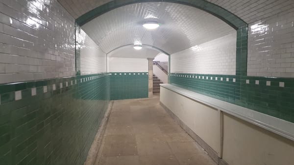 Emmanuel College tunnel under Emmanuel Street.