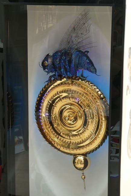 This 'Midsummer' Chronophage was exhibited in Lion Yard for a time in 2019.