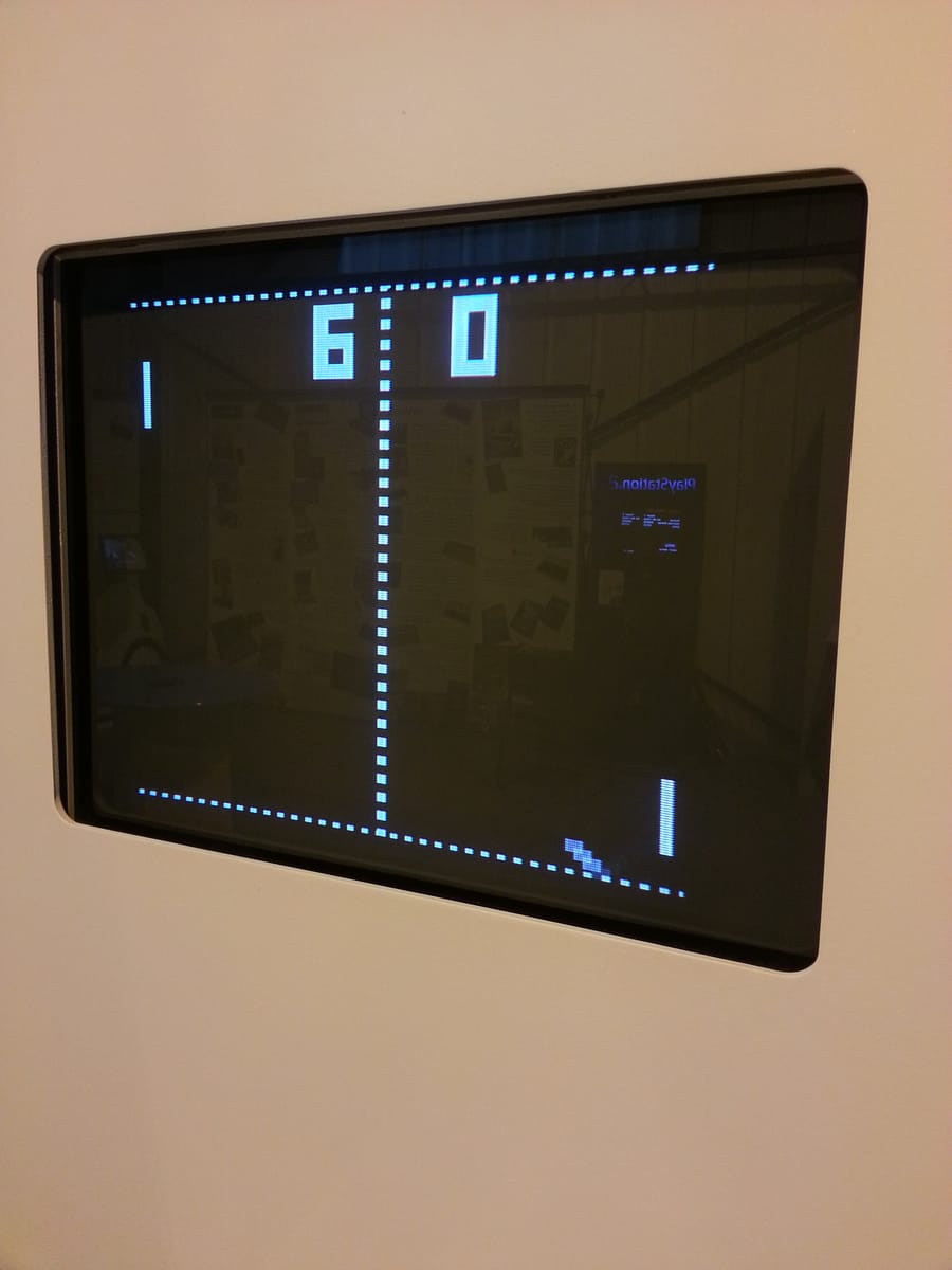 Pong, set into the wall Pong, set into the wall