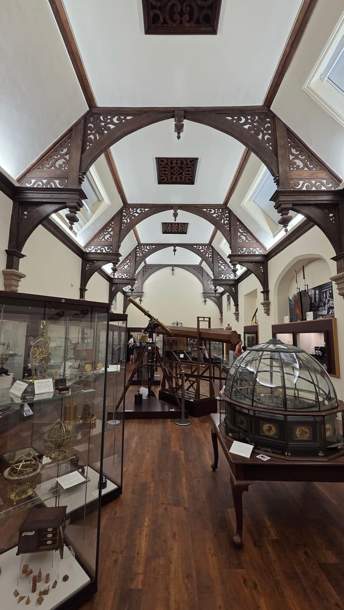 The main gallery under its timber roof The main gallery under its timber roof