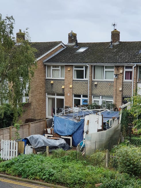 Shanty town.